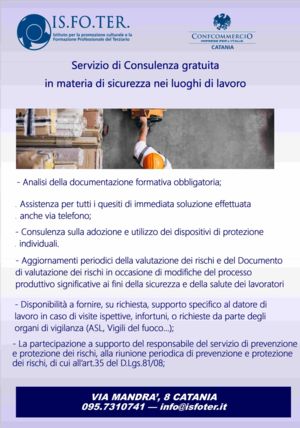 Consulenza gratuita in materia di sicurezza 