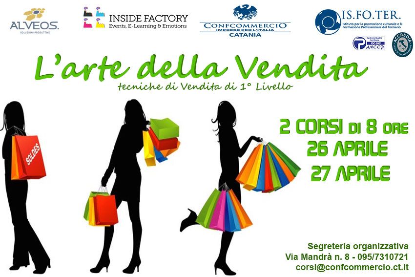 Corso Arte della Vendita - tecniche di Vendita di 1° livello 