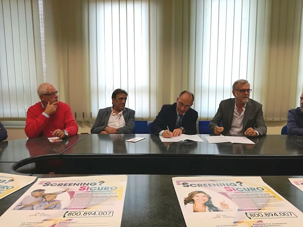 Siglato protocollo d`intesa fra Asp e Confcommercio per promuovere l`adesione agli screening oncologici 