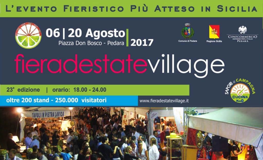 Pedara: si rinnova l`appuntamento con FIERA d`ESTATE VILLAGE