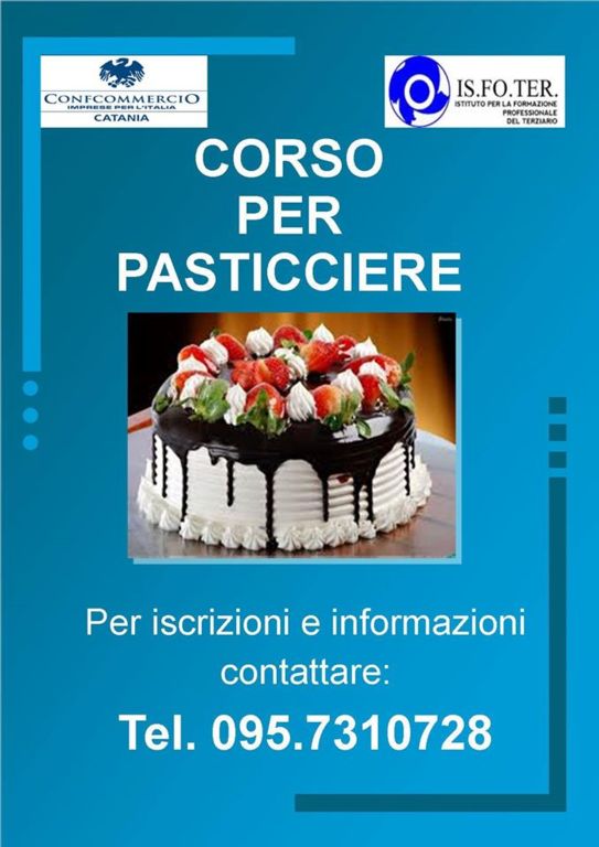 APERTE LE ISCRIZIONI AL CORSO DI PASTICCERIA