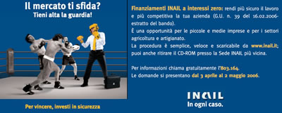 INAIL - Incentivi alla prevenzione