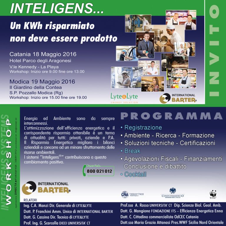 Un KWh risparmiato non deve essere prodotto - Workshop sul risparmio energetico