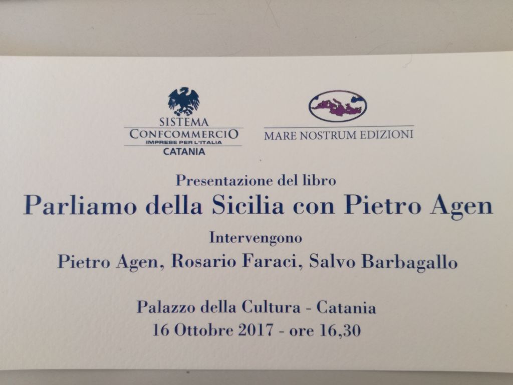 PARLIAMO DELLA SICILIA CON PIETRO AGEN