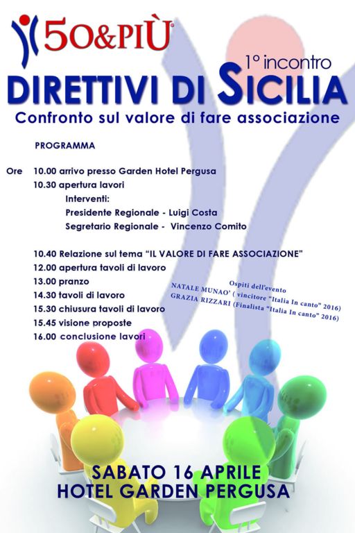 “Il valore di fare associazione”. Sabato il 1° incontro organizzato dalla 50&Più Sicilia