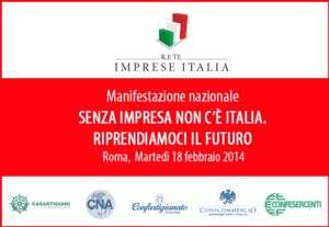 IL 18 FEBBRAIO A ROMA MOBILITAZIONE GENERALE DELLE IMPRESE