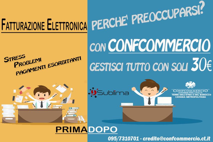 Fatturazione elettronica: Confcommercio presenta Sublima. Chiama subito!